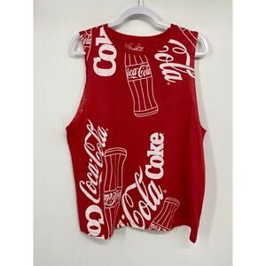 Coca Cola Womens Red Sleeveless TShirt Tank Top NEW Size 3XL